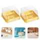 thumbnail image 4 of 1 juego de 100 cajas cuadradas de plástico para pastelitos de luna de 50 g con relleno de yema de huevo., 4 of 7