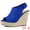 Deep Blue, variant on DARING DIVA Slingback Platform Wedges Heel Espadrille Wedge Sandals Olive Green 9