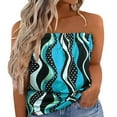 thumbnail image 1 of CHUANK Womens Summer Off Shoulder Leopard Print Bandeau Strapless Blouse Tops, 1 of 4