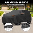 thumbnail image 3 of Unique Bargains Car Cover 210D-PU Oxford Outdoor Full Car Cover All Weather Waterproof Windproof Sun Protection with Driver Door Zipper Black for Ford Edge, 3 of 6