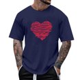 thumbnail image 1 of Tops para hombre, blusas y camisas de manga corta con cuello redondo para hombre, camisetas casuales con estampado de moda para hombre, blusa de manga corta, blusa de poliéster para hombre., 1 of 4