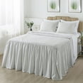 thumbnail image 3 of JML Twin Ruffle Skirt Bedspread Set,2 Piece Ruffled Polka Dot Bedspread with 30" Drop, 3 of 6