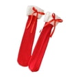 thumbnail image 4 of TISHITA 1 Paire de Chaussettes Jusqu'aux Genoux pour Filles, Élastiques Créatives Rouges, Chaussettes du Nouvel An pour Enfants avec Ruban Nœud, 4 of 8