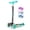 Green(without battery), variant on GLAF Kids Scooter for Age 3-8, Toddler Scooter with 3 Adjustable Height & LED Strips for Boys & Girls, Light Up 3-Wheels Foldable Kick Scooter, Lean to Steer, Pink