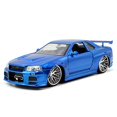 thumbnail image 1 of Jada Toys Fast & Furious Nissan Skyline GT-R (R34) Die-Cast Car, 1:24 Scale Blue, 1 of 5