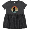thumbnail image 3 of Inktastic Skateboard Bear Retro Sunset Girls Baby Dress, 3 of 5