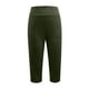 thumbnail image 4 of MKLEKYY Ropa deportiva para mujer, pantalones capri para mujer, pantalones de yoga de cintura alta con bolsillos, leggings cortos rectos, 4 of 4