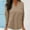 Khaki, variant on Holzkary Women's Waffle Knit Tops 2025 Long Sleeve V Neck Shirts Business Casual Blouses Basic Shirts Womens Notched Women's Spring Full Print Notched Neck 3/4 Sleeve Blouse Work Shirt Beige L