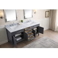 thumbnail image 2 of Ari Kitchen & Bath Danny 72" Solid Wood Bathroom Vanity in Maple Gray, 2 of 9