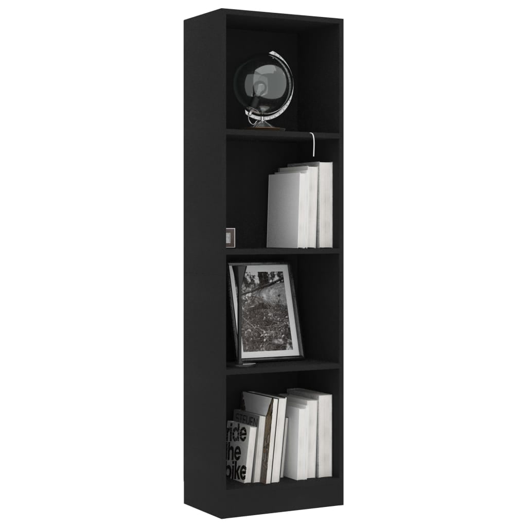 Kepooman 4-layer Open Book Cabinet, Floor Cabinet for Bathroom, Side Corner Storage Cabinet for Home, Nature Kepooman 4-layer Open Book Cabinet, Floor Cabinet for Bathroom, Side Corner Storage Cabinet for Home, Nature