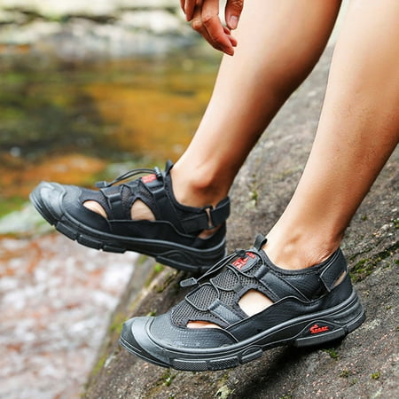 

NEGJ Men Flat Breathable Water Shoes Casual Shoes Breathable Non Slip Water Shoes Single Shoes Casual Fashion Casual Shoes