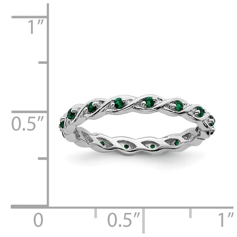 Sterling Silver Stackable Expressions Braided Twist Ring Sterling Silver Stackable Expressions Braided Twist Ring