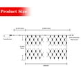 thumbnail image 5 of Bibana 9.8ft x 6.6ft 200 LED Christmas Net Lights, Mesh String Lights with 8 Modes for Indoor Outdoor Holiday & Party Decor (Multicolor), 5 of 7