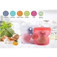 thumbnail image 2 of Sac de Rangement Réutilisable en Silicone pour Sandwich, Collation Liquide Scellée pour Congélateur, Déjeuner, Fruits et Cuisson (1) Sacs de Congélation (Bleu, B), 2 of 7