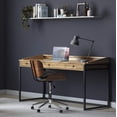 thumbnail image 2 of SIMPLIHOME Ralston SOLID WOOD and Metal Modern Industrial 60 inch Wide Home Office Desk, Writing Table, Workstation, Study Table Furniture in Distressed Golden Wheat with 2 Drawerss, 2 of 2