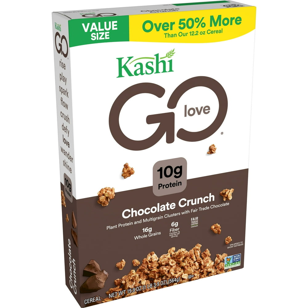 Kashi GO Breakfast Cereal, Vegan Protein, Fiber Cereal, Chocolate