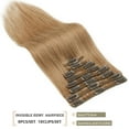 thumbnail image 6 of SEGO Clip in Hair Extensions 100% Real Remy Human Hair Full Head Straight Balayage Hair 8-24 inch, 6 of 10
