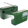 thumbnail image 3 of Portable Emergency Radio with Solar Panel, Hand Crank and Self-Charging USB Battery - Green, 3 of 5