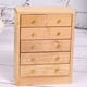 thumbnail image 3 of Cajonera de 5 capas para casa de muñecas 1:12, minimuebles, accesorios de decoración para casa de muñecas de madera, cajonera de 5 capas, 3 of 12