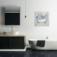 thumbnail image 3 of Stupell Industries Vintage Tub & Blue Florals Bath & Laundry Painting Wrapped Canvas Art Print Wall Art, 24 x 24, 3 of 8