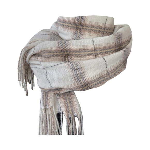Aayomet Wool Scarf Women Scarf Classic Scarf Warm Soft Large Blanket Wrap Shawl Scarves (White, A)