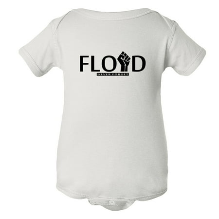 

Baby George Floyd Memorial Black Pride Lives Matter Civil Rights Bodysuit Wht 24M