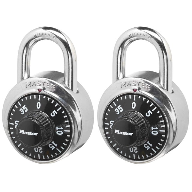 Paquete de 2 candados combinados Locker Lock Master Lock 1500T