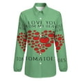 thumbnail image 4 of I LOVE YOU FROM MY HEAD TOMATOES Long Sleeve Blouse Woman Streetwear Casual Shirts Summer Oversize Woman Streetwear Clothing Birthday Present, 4 of 7