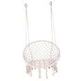 thumbnail image 4 of Hamaca al aire libre para una sola Cesta colgante de tela duradera Silla columpio Columpio colgante para viajes Mochilero Patio trasero Niño beige shamjiam Hamaca al aire libre, 4 of 7