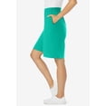 thumbnail image 3 of Woman Within Plus Size Elastic-Waist Knit Short, 3 of 6