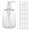 WHITE, variant on 8 PC Shampoo Bottle Dispenser Pump Liquid Soap Lotion Refillable Plastic 11oz