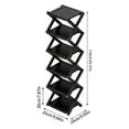 thumbnail image 2 of Tier Foldable Shoe Rack Organizer Shelf Space Saving Storage for Entryway Closet Bedroom Corner, 2 of 5
