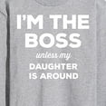 thumbnail image 3 of Instant Message - I'm The Boss Unless Daughter Is Around - Men's Long Sleeve T-Shirt, 3 of 6