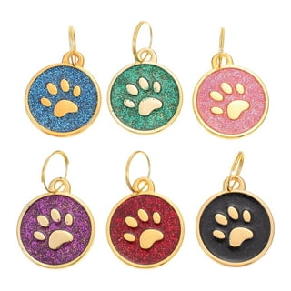 TagWorks Rose Gold Bone with Crystal Charm Personalized Pet ID Tag | PetSmart
