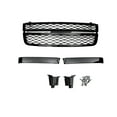 thumbnail image 4 of Ikon Motorsports Front Bumper Hood Grille Fits 05-07 Chevy Silverado 1500 2500HD 3500 Gloss Black, 4 of 6