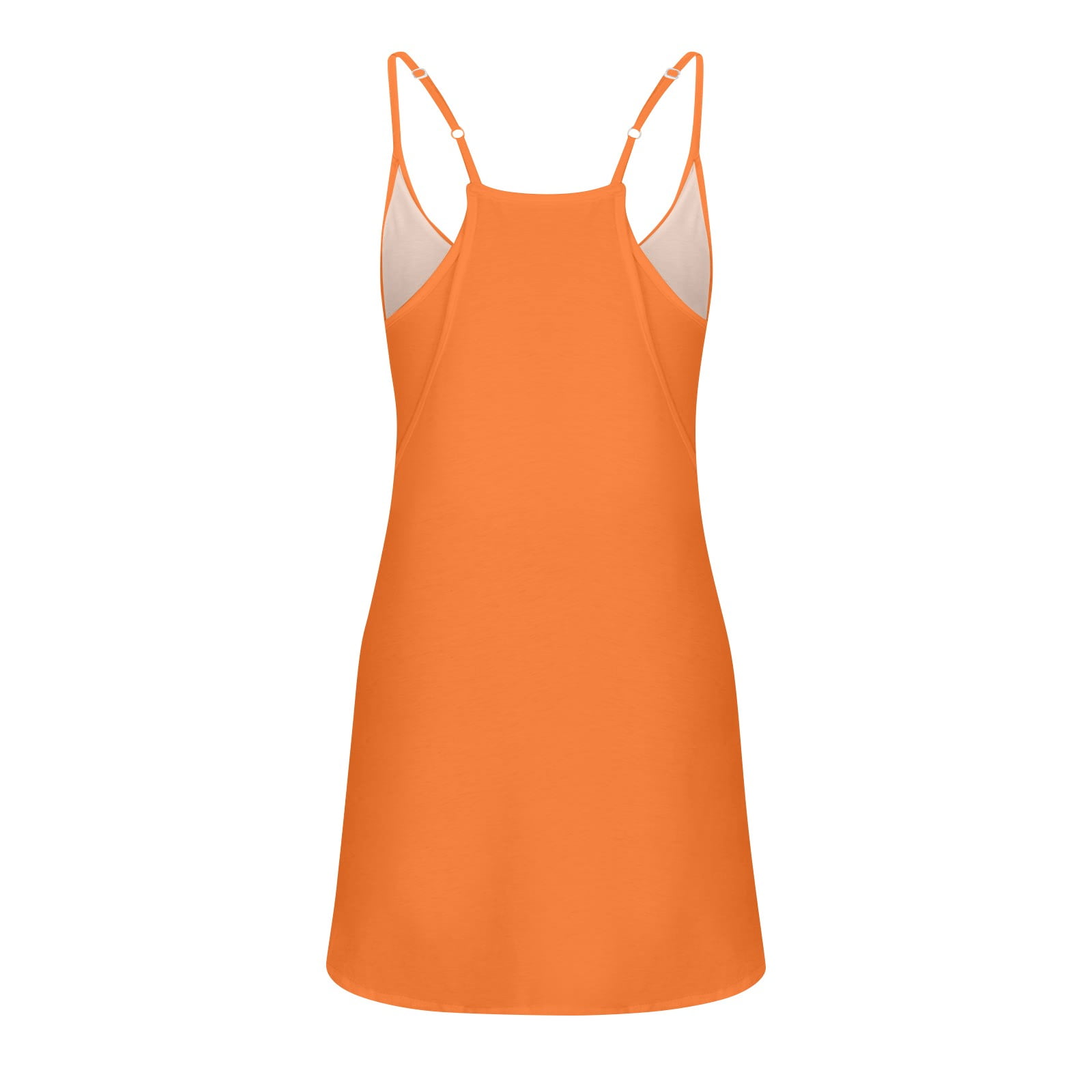 LAKIDAY Womens Summer Sleeveless Mini Dress V Neck Short Sundress Spaghetti  Strap Workout Dresses Athletic Dress with Pockets 