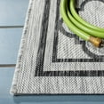 thumbnail image 6 of SAFAVIEH Courtyard Claudia Geometric Indoor/Outdoor Area Rug, Light Grey/Black, 6'7" x 9'6", 6 of 7