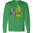 thumbnail image 3 of Inktastic Happy Mardi Gras Big and Little Alligators with Beads Long Sleeve T-Shirt, 3 of 5