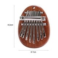 thumbnail image 5 of Walbest Mini Kalimba 8 Keys Portable Thumb Piano, Exquisite Finger Harp Musical Mbira Instrument Gift for Kids Adult Beginners, 5 of 7