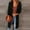 Black, variant on AOOCHASLIY 2023 Women Tops Women's Fashion Top Cardigan Pocket Medium and Long Term Outwear Long Sleeve Coat