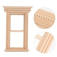 thumbnail image 3 of MasteelfCA Miniature Window Frame Doll House Simulation Furniture Window Frame Model, 3 of 9