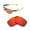 Fire Red Mirror Coated - Polarized, variant on Walleva Brown Polarized Replacement Lenses for Oakley Crosslink 55 (OX8030 Series) Sunglasses
