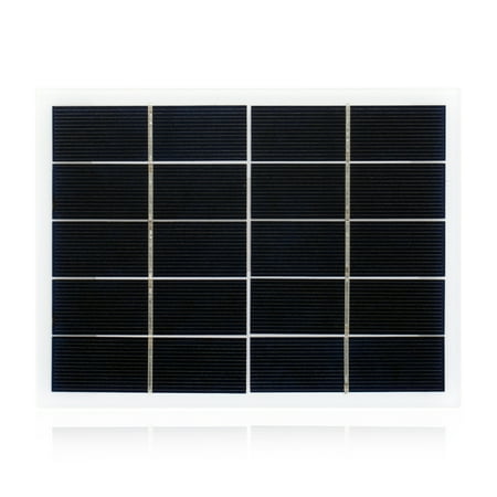 

3W 5V Solar Panel Polycrystalline Silicon Solar Cell DIY Waterproof Camping Portable Power Solar Panel Compatible for Street Light Garden Lamp Fan Pump