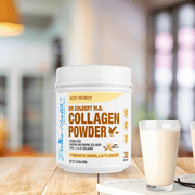 Dr. Colbert, MD Hydrolyzed Collagen Powder | Vanilla Flavor | by Divine Health | Type I, II, III Chicken & Marine Collagen Peptides | Support Hair, Skin, Nails & Joints | 630g | 30 Servings