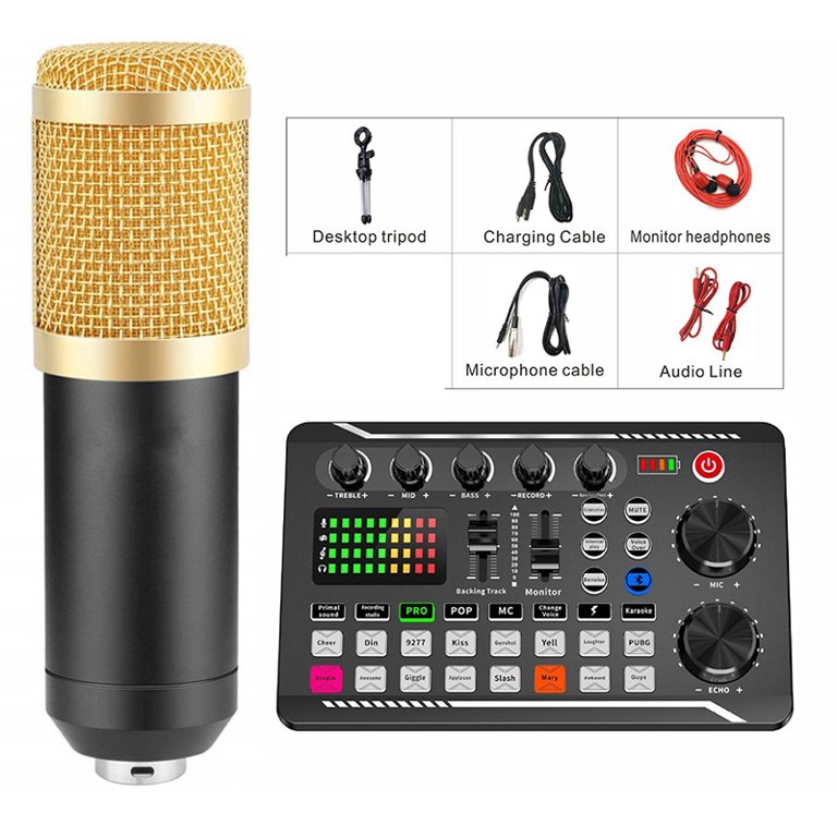 Microphone Kit with Mixer(Optional) and Condenser Microphone ,Microphone Set for Podcast,Live Broadcast,Podcast - Walmart.com