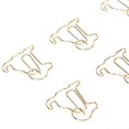 thumbnail image 3 of 100pcs Dog Shape Paper Clips Improved Slip Resistance Rust Proof Reusable Metallic Paper Clips for Office Gold, 3 of 3