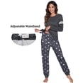 thumbnail image 4 of Ekouaer Maternity Pajama Set Nursing Pjs Women Breastfeeding Pregnancy Postpartum Clothes Long Sleeve Top & Pant with Pockets, 4 of 6