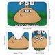 thumbnail image 3 of Pou-theme 4-Piece Shower Curtain Set with Rugs, Waterproof Bathroom Decor Set Includes Bath Mat, U-Shaped Rug, Toilet Lid Cover and Curtain with Hooks, 3 of 6