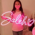 thumbnail image 2 of Custom Neon Sign Customizable Neon Signs For Wall Neon Name Sign For Wedding Birthday Party, 2 of 9