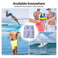 thumbnail image 6 of Fotbe Watercolor Sea Shells 1 Men’s Swim Trunks Quick Dry Swim Shorts Board Shorts with Mesh Lining-Medium, 6 of 9